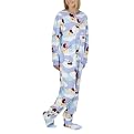 Nick & Nora&reg; Women's Footie PJ - Ice Fishing Ducks Blue