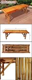 New Tiki Bamboo Bench Tropical Coffee Table Patio Bar Bench