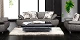 Zuo Modern 900041 Bender Sofa Full Length Couch, Silver