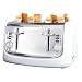Russell Hobbs 13980 Ethos 4 Slice Compact Toaster in white with variable browning and frozen, cancel and reheat functions