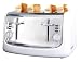 Russell Hobbs 13980 Ethos 4 Slice Compact Toaster in white with variable browning and frozen, cancel and reheat functions