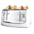 Russell Hobbs 13980 Ethos 4 Slice Compact Toaster in white with variable browning and frozen, cancel and reheat functions