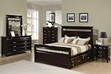 Manhattan Queen Bedroom Collection 4 Piece Group in Expresso Finish