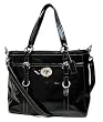 Coach Patent Chelsea Business Shoulder Bag Purse Tote 14022 Black