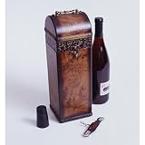 Wine Line WL-G2028 1 Bottle Vertical Wooden Wine Box - Plain
