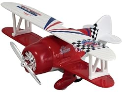 Classic Wing Airplane Pullback - Red Biplane