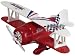 Classic Wing Airplane Pullback - Red Biplane