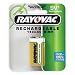 Rayovac Rechargeable NiMH Batteries  9V Size Carded 1 Pack