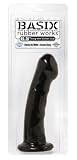Basix Rubber Works 6.5-Inch Suction Cup Dong, Black