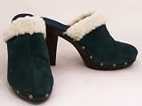 Women's Colin Stuart Suede High Heel Clogs