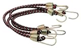 RoadPro RPJS-10 10" Stretch Cord with Metal Hook - 4 Pack