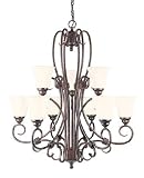 Savoy House GZ-1-2888-9-56 Brandywine 9 Light Chandelier New Tortoise Shell 9 - E Bulbs