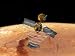 Artist's Conception of Orbit Insertion by Mars Reconnaissance Orbiter Art Photographic Poster Print by Stocktrek Images, 12x9