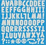 Reminisce - Making the Grade Collection - 12 x 12 Cardstock Stickers - Alphabet, CLEARANCE
