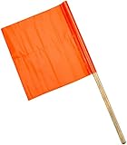 Mutual Industries 14994-27-18 Standard Vinyl Highway Safety Traffic Warning Flag, 18" x 18" x 27"  (Pack of 10)