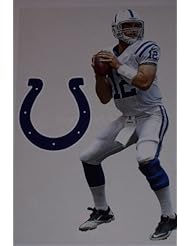 Home: Andrew Luck Mini Fathead + Colts Logo Official NFL Vinyl Wall Graphics 7" INCH - Fathead