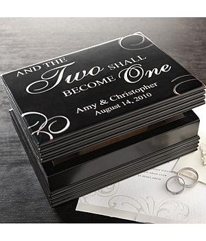 Wedding Gifts - Personalized And The Two Shall Become One Keepsake Box