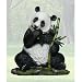 Panda Bear Ceramic Figurine Ling Ling 10.6 inches high