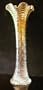 Imperial Ripple 12 3/4" Smoke Carnival Glass Vase