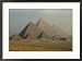 Giza Pyramids Complex, Egypt Places Framed Photographic Poster Print by Claudia Adams, 29x21