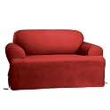 Room Essentials Cotton Duck T-Cushion Sofa Slipcover - Claret