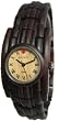 Tense Bamboo Round Dark Sandalewood Bracelet Womens Watch B8009D