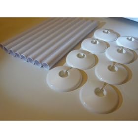 8 x 15mm Radsnaps and Collars WHITE -Free P & P