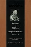 Elements of criticism
