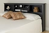 Black King Storage Headboard By Prepac