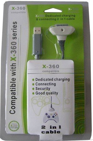 Controller Lade- und Verbindungskabel für Xbox360