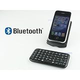Bluetooth ミニキーボードiphone ipad 黒 iphone 3GS/4 ipad対応 日本語入力可 日本語入力