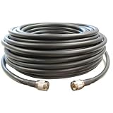 Buy 100 feet of LMR400 Ultra Low Loss Coax Cable *Black Colorwith N Male Ends by Ramsey Electronics