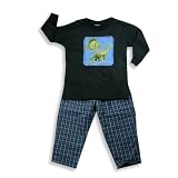Mis Tee V-Us - Toddler Boys Long Sleeve Pant Set, Black, Blue
