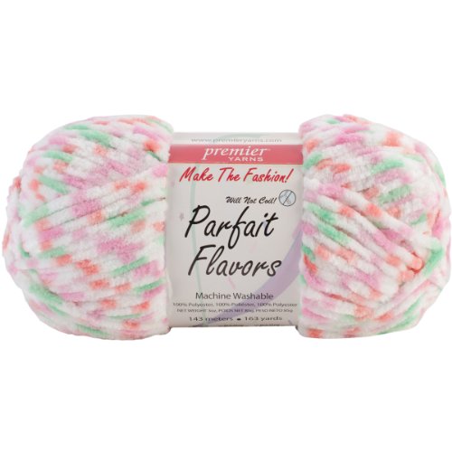 Premier yarn 3-pack parfait flavors yarn, ribbon candy