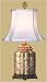 Asian Furniture & D&eacute;cor - 23" Fine Chinese Rose Medallion Fluted Jar Decorative Oriental Table Lamp
