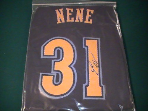 NENE HILARIO SIGNED AUTOGRAPHED DENVER NUGGETS JERSEY W/ HOLOGRAM + COA