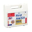 First Aid Kit for 10 People, 62 Pieces, OSHA Compliant, Plastic Case