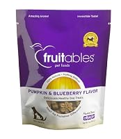 Fruitables Pumpkin & Bluebery Dog Treats, 7-Ounce Pouch