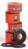 ORANGATANG WHEELS Skateboard Longboard TRUCK BUSHINGS - ORANGE NIPPLES SOFT 85a