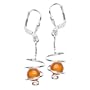 InCollections Damen-Ohrh�nger 925/000 Sterlingsilber mit Bernstein 1000263301100