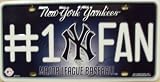 Yankees #1 Fan License Plate