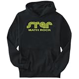 Hoodie Mens Black  STAR Math Rock  Music