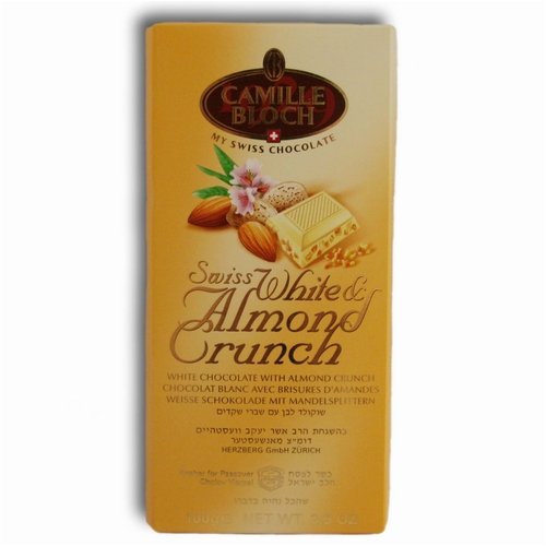 Camille Bloch Swiss White & Almond Crunch (dairy) by Oh! Nuts