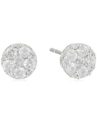 10k White Gold Diamond Stud Earrings (.5 Cttw, G-H Color, I2-I3 Clarity)