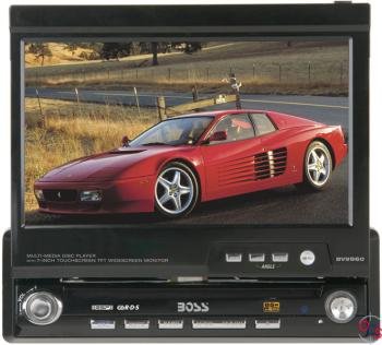 BV9960 IN DASH DVD MP3 CD RECEIVER WITH MOTORIZED  FLIP OUT 7 WIDESCREEN TOUCHSCREEN TFT MONITOR
