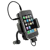 Universal All Channel 5-in-1 FM Transmitter for iPod / iPhone / MP3 players, Black