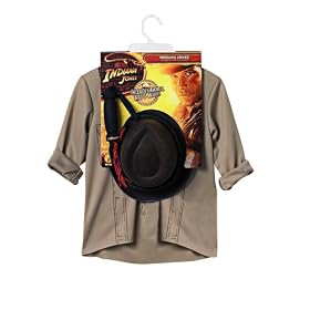 Indiana Jones Child Shirt, Hat and Whip Costume Accessory Kit