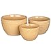 Signature Housewares Sorrento Stoneware Bowls, Gold, Set of 3