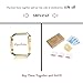 SuperSoldier Fitbit Blaze Accessories/Frame, Stainless Steel Metal, Gold, 1 Count