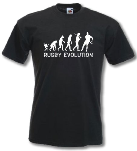 Funny Rugby League T-Shirt- Rugby Evolution